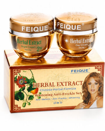 FEIQUE Herbal Extract Whitening Anti Freckle Day & Night Cream