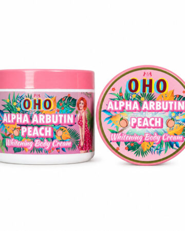 OHO Alpha Arbutin Peach Whitening Body Cream